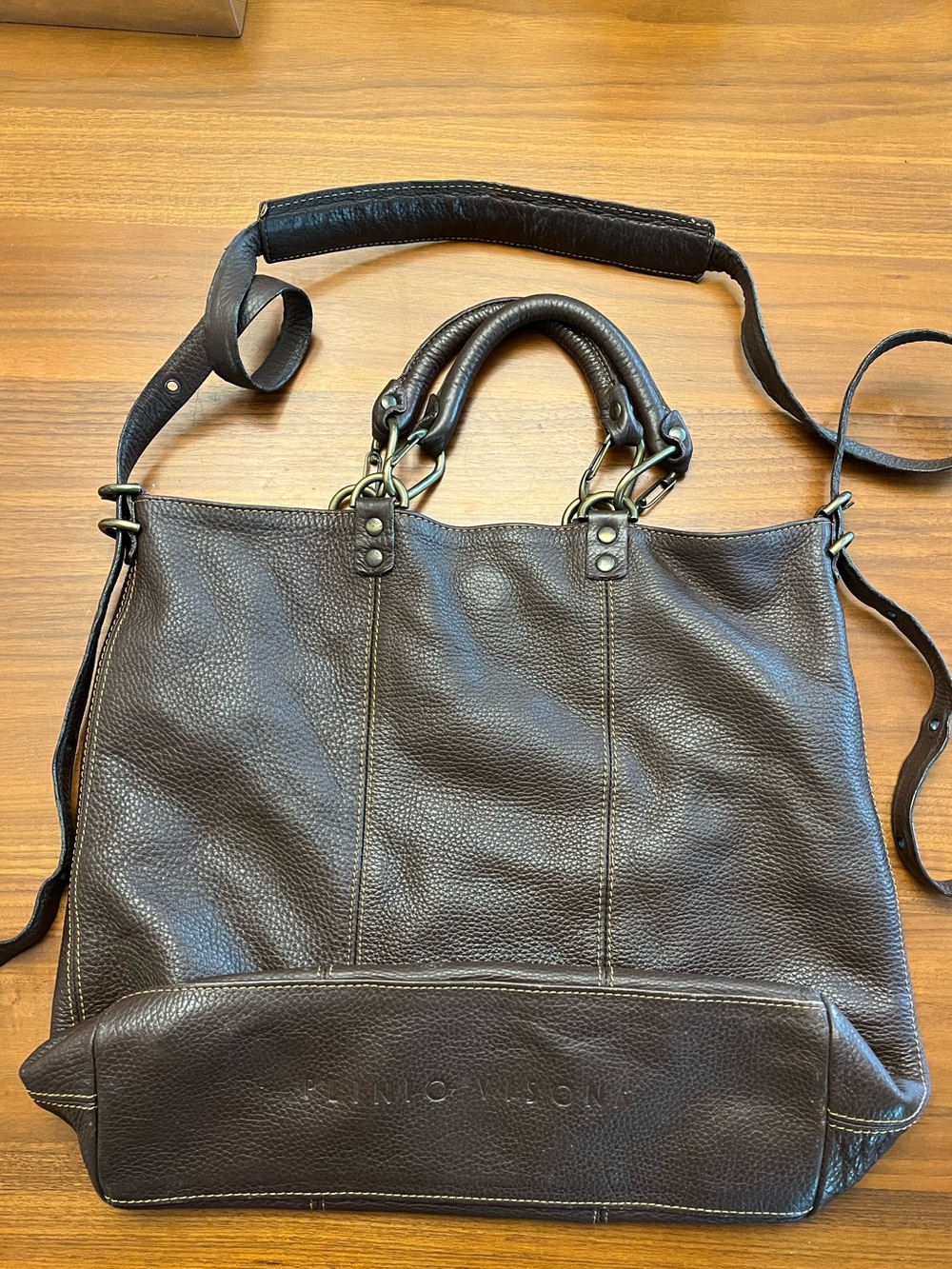 Plinio Visona genuine Leather purse Italy